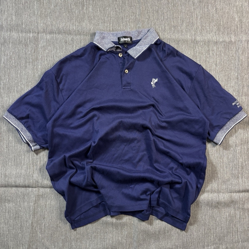 Vintage 1998 Navy Ashworth Polo Shirt - L